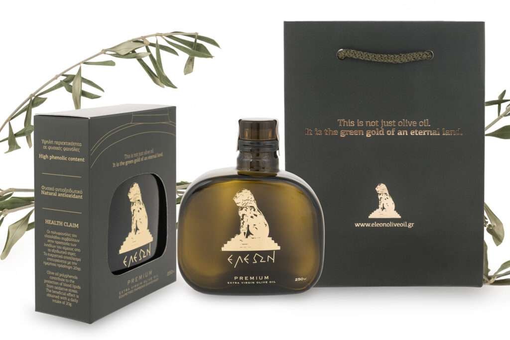 Eleon Olive Oil packaging.